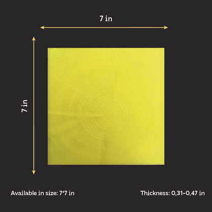 Silicone impression for decoration Tree end (Yellow) W00017
