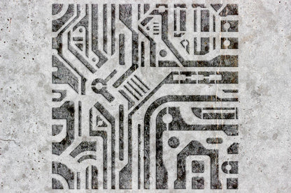 Reusable stencil DFA for decorative plaster Loft 23 (L00029)