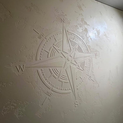 Modern decor with meaning: stencil DFA Compass for your home 0.3-1 mm (С00036-d)