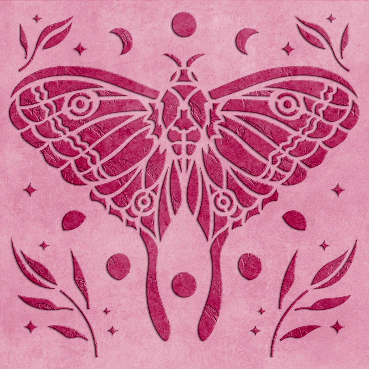Stencil Butterfly DFA animals for walls for plaster and paint 0.3-1mm (J00040)