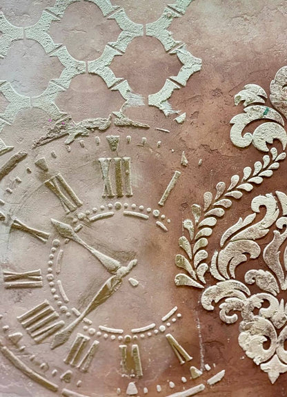 Liven up your walls with DFA stencil Clock - a modern interior accent 0.3-1 mm (C00039-d)