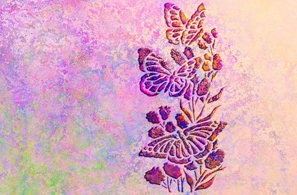 Stencil Butterflies DFA animals for walls for plaster and paint 0.3-1 mm (J00052)