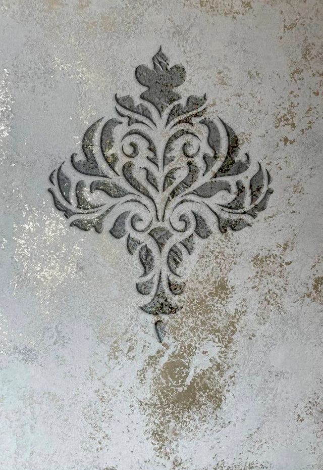 Reusable stencil DFA Damascus, for plaster 0.3-1mm (D00051)