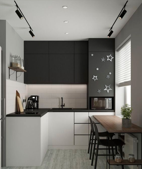 Create a unique interior with DFA Stars mirror decor, 9 pcs/18 pcs, 9 pcs, Silver