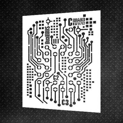 Reusable stencil for decorative plaster Loft 2 (L00002)