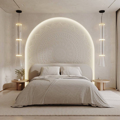 Elegant stencil DFA Mandala - round pattern for a stylish interior 0.3-1 mm (С00134)