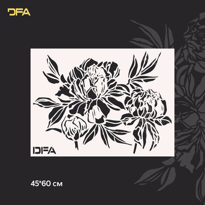 DFA nature stencil for walls for plaster and paint 0.3-1mm (P00140)
