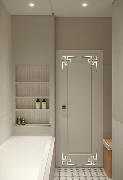 Create a unique interior with DFA Mirror Decor Corner Pattern 2pcs/4pcs (YA00036)