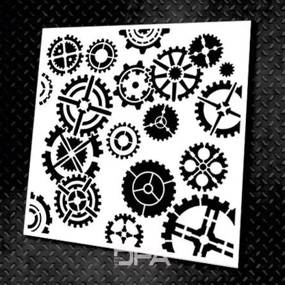 Loft aesthetics in detail - stencil DFA Mechanism for decorative decoration 0.3-1 mm (L00006)