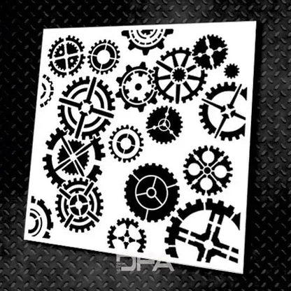Loft aesthetics in detail - stencil DFA Mechanism for decorative decoration 0.3-1 mm (L00006-d)