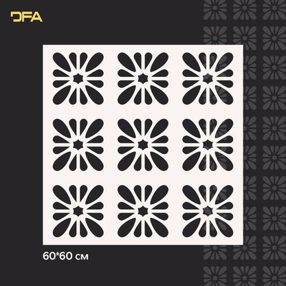 Stencil DFA Square pattern for plaster and paint 0.3-1mm (K00099)
