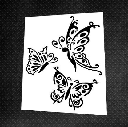 Stencil DFA Butterfly for decorative plaster and paint 0.3-1mm (J00010)