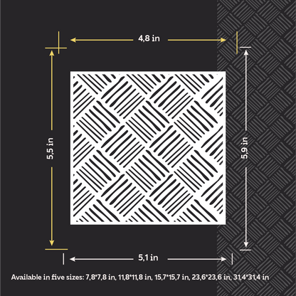 Create modern art decor with the DFA Loft stencil (0.3–1 mm, L00064)