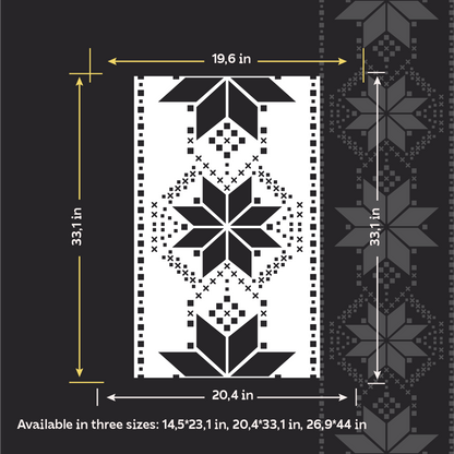 Stylish Ukrainian ornament easily with DFA Vyshyvanka stencil 0.3-1 mm (Z00088)