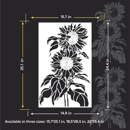 DFA Reusable Stencil "Nature" for Plaster and Paint 0.3–1 mm  (P00195)