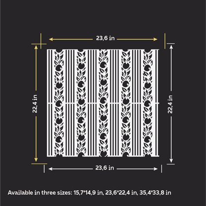 DFA Reusable Stencil "Nature" for Plaster and Paint 0.3–1 mm – William Morris Collection (P00187)