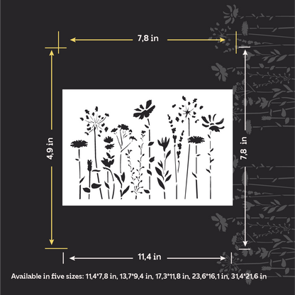 DFA Reusable Stencil "Nature" for Plaster and Paint 0.3–1 mm (P00198)