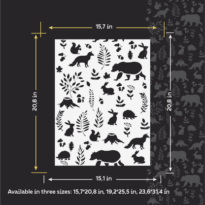 Forest-themed wall decor — creating a magical nursery atmosphere with DFA 0.3–1 mm (Е00092)