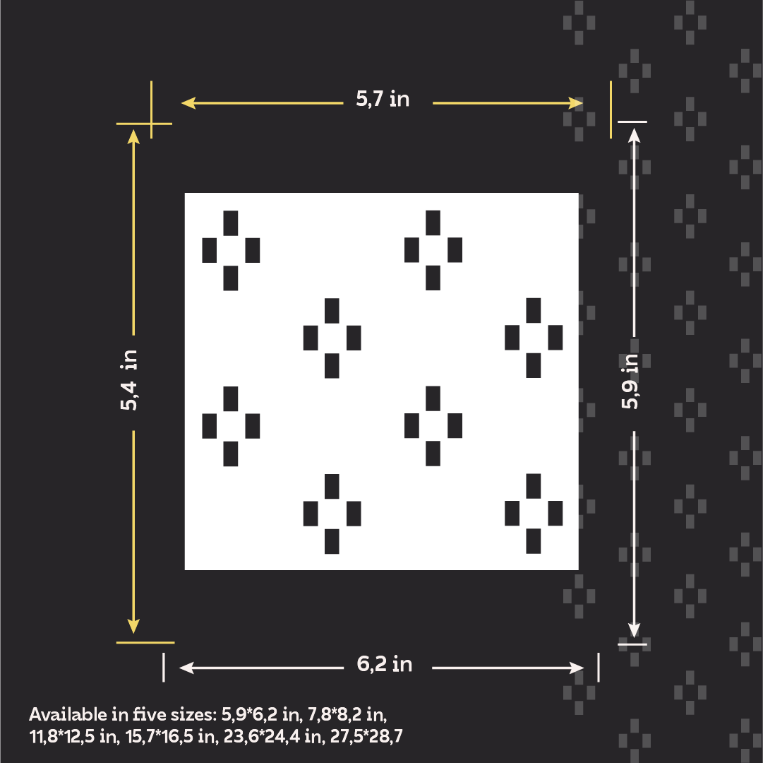 Create modern art decor with the DFA Loft stencil (0.3–1 mm, L00065)