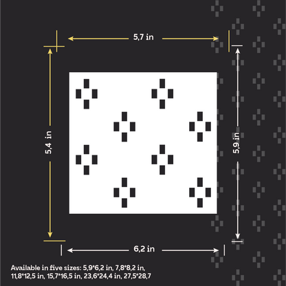 Create modern art decor with the DFA Loft stencil (0.3–1 mm, L00065)