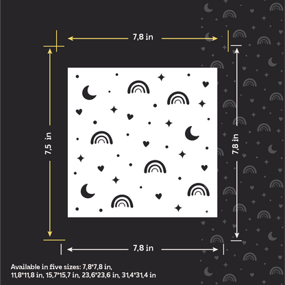 A moon on the walls – a magical atmosphere for a child's room with DFA 0.3–1 mm (E00100)