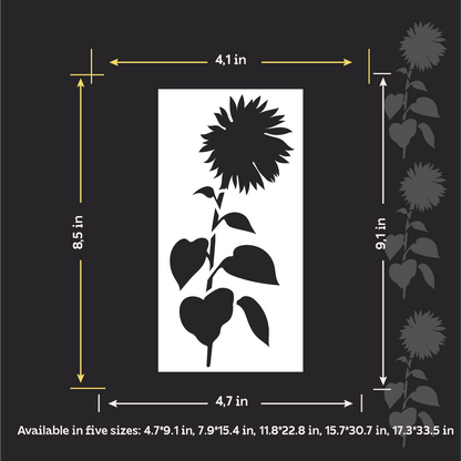 DFA "Flower" Stencil for Decoupage on Interior Decor Items (P00204)