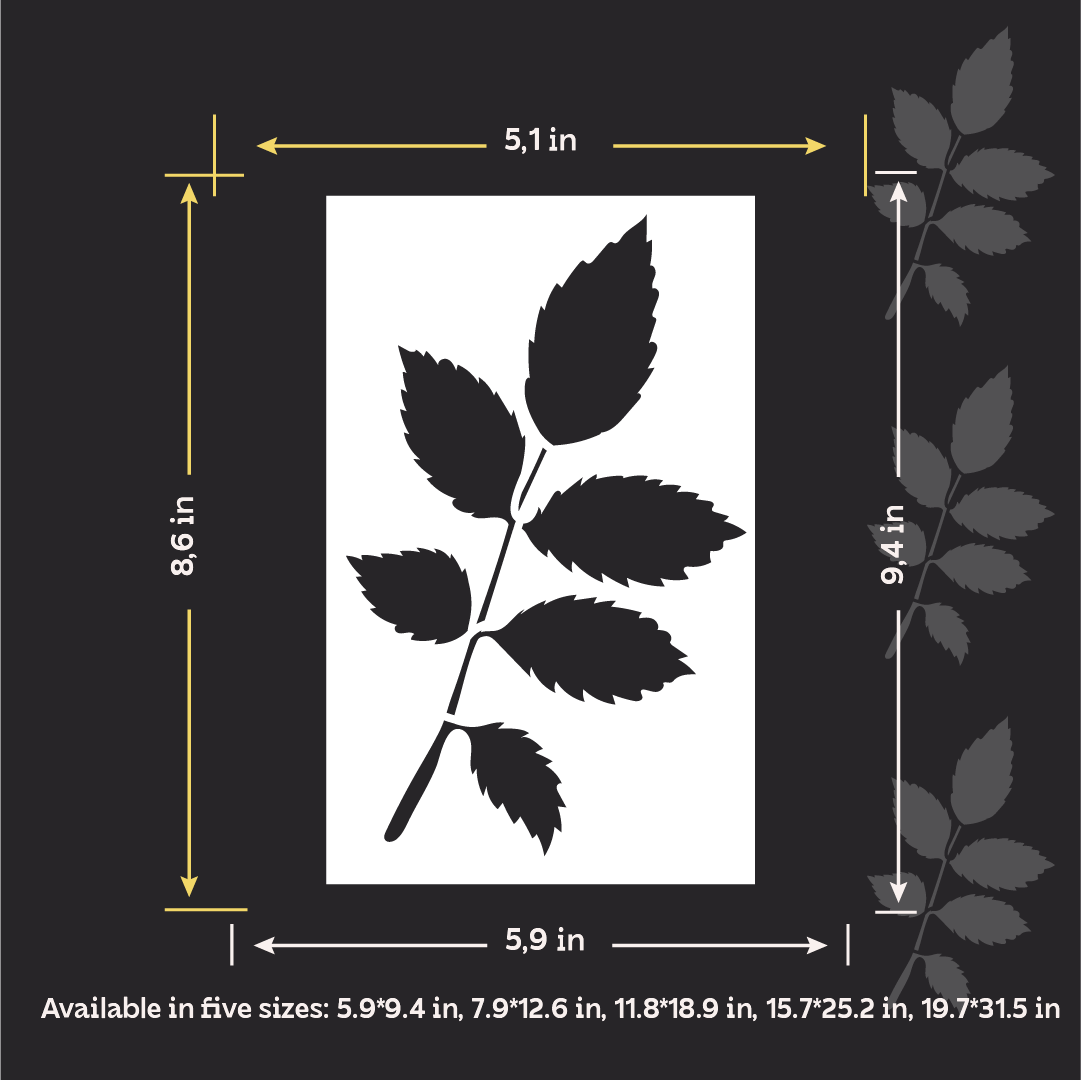 DFA "Flower" Stencil for Decoupage on Interior Decor Items (P00201)