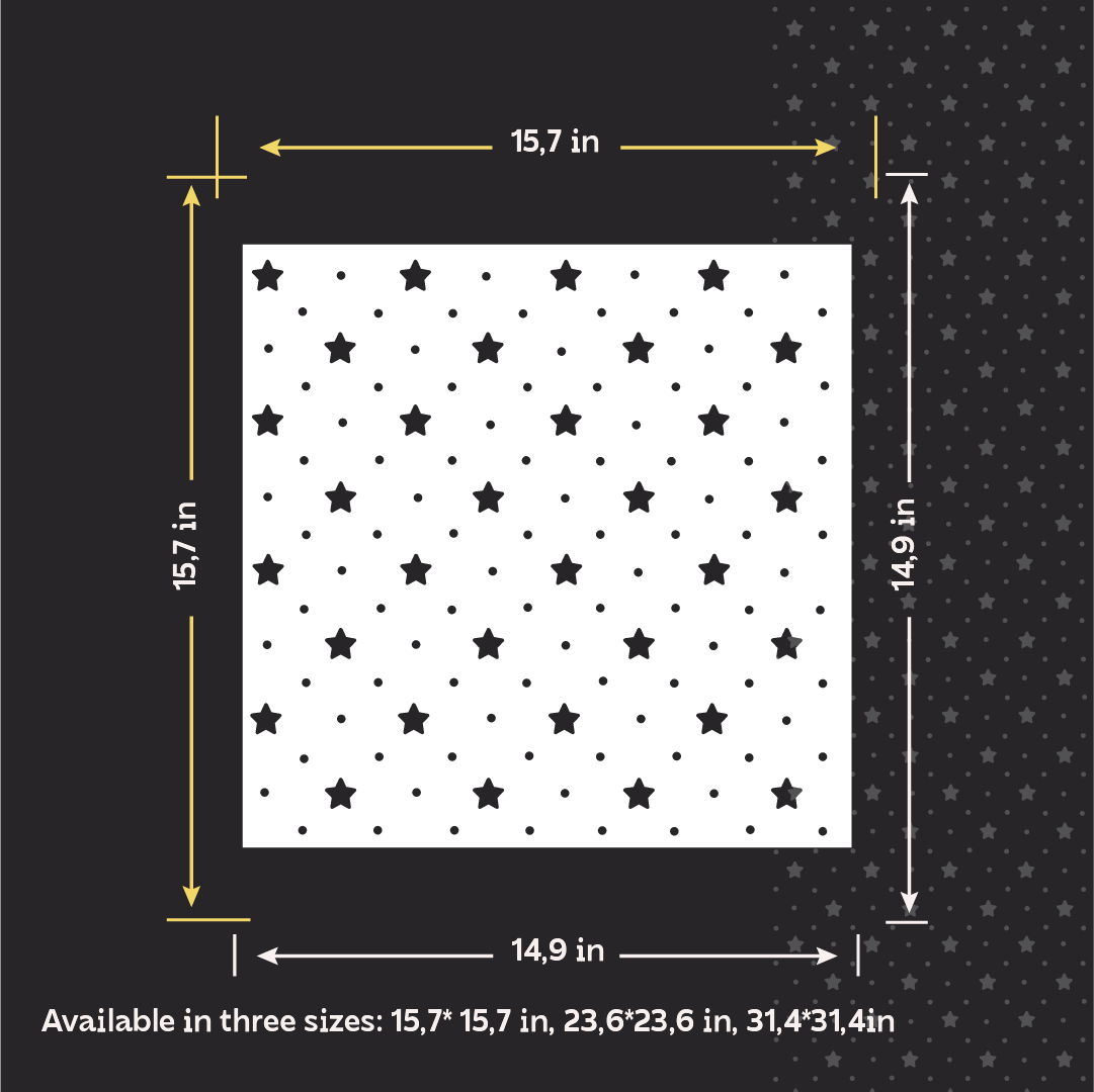 "Stars" photo wallpaper — a magical atmosphere in the children's room (DFA material 0.3–1 mm, art. E00094)