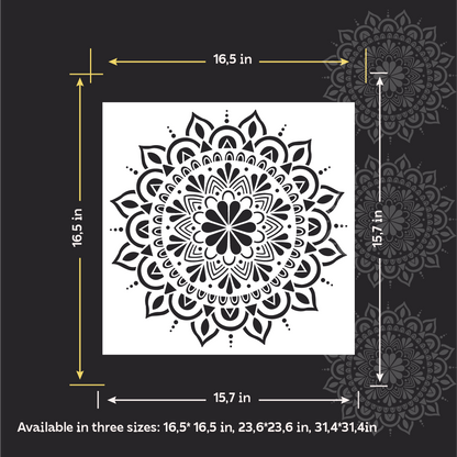 Elegant decorative accent – DFA stencil Round pattern 0.3-1 mm (C00155)