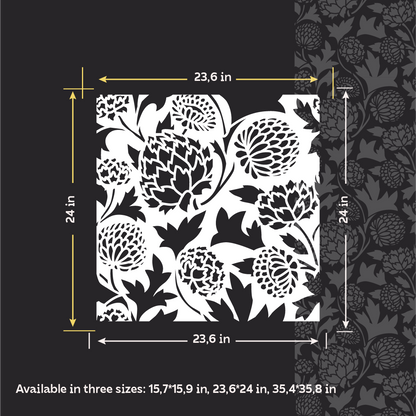 DFA Reusable Stencil "Nature" for Plaster and Paint 0.3–1 mm – William Morris Collection (P00190)