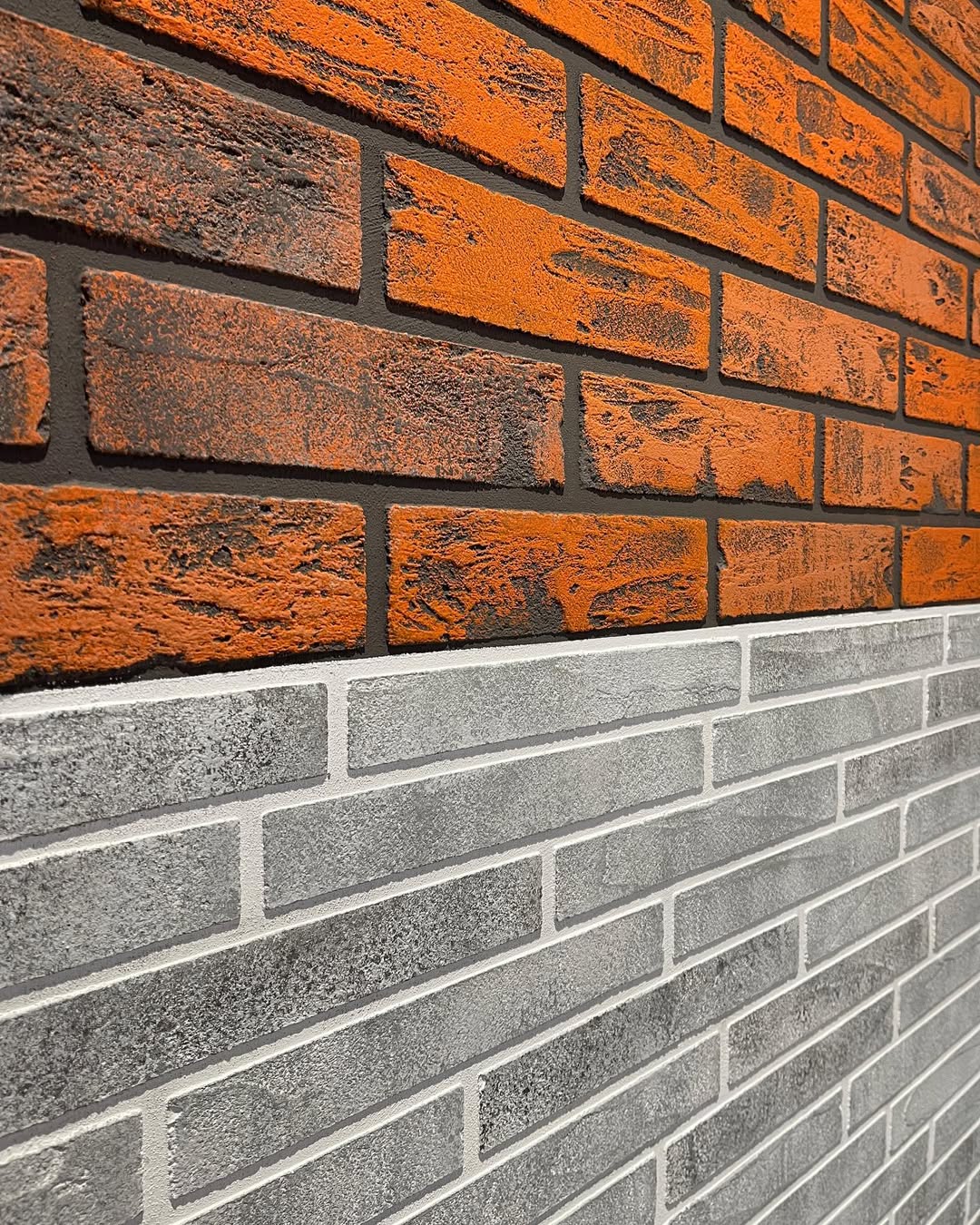 DFA Stencil Facade Bricks reusable for decorative plaster and paint 0.3-1mm 39*78 6x25 + as a gift border and separate brick 25x6.5 (F00001)