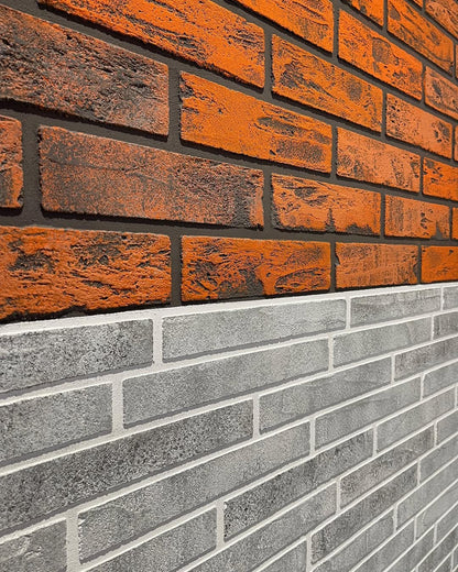DFA Stencil Facade Bricks reusable for decorative plaster and paint 0.3-1mm 39*78 6x25 + as a gift border and separate brick 25x6.5 (F00001)
