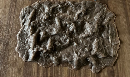 Silicone impression for decoration Stone texture (brown) W00012