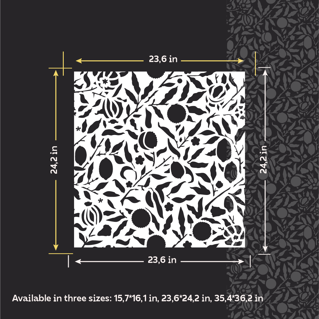 DFA Reusable Stencil "Nature" for Plaster and Paint 0.3–1 mm – William Morris Collection (P00188)