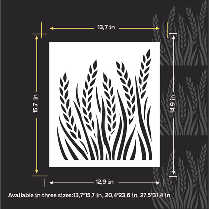 DFA Reusable Stencil "Nature" for Plaster and Paint 0.3–1 mm  (P00193)