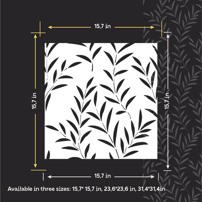 DFA Reusable Stencil "Nature" for Plaster and Paint 0.3–1 mm (P00196)