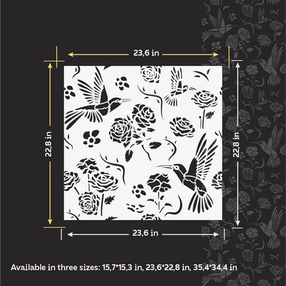 DFA Reusable Stencil "Nature" for Plaster and Paint 0.3–1 mm – William Morris Collection (P00183)