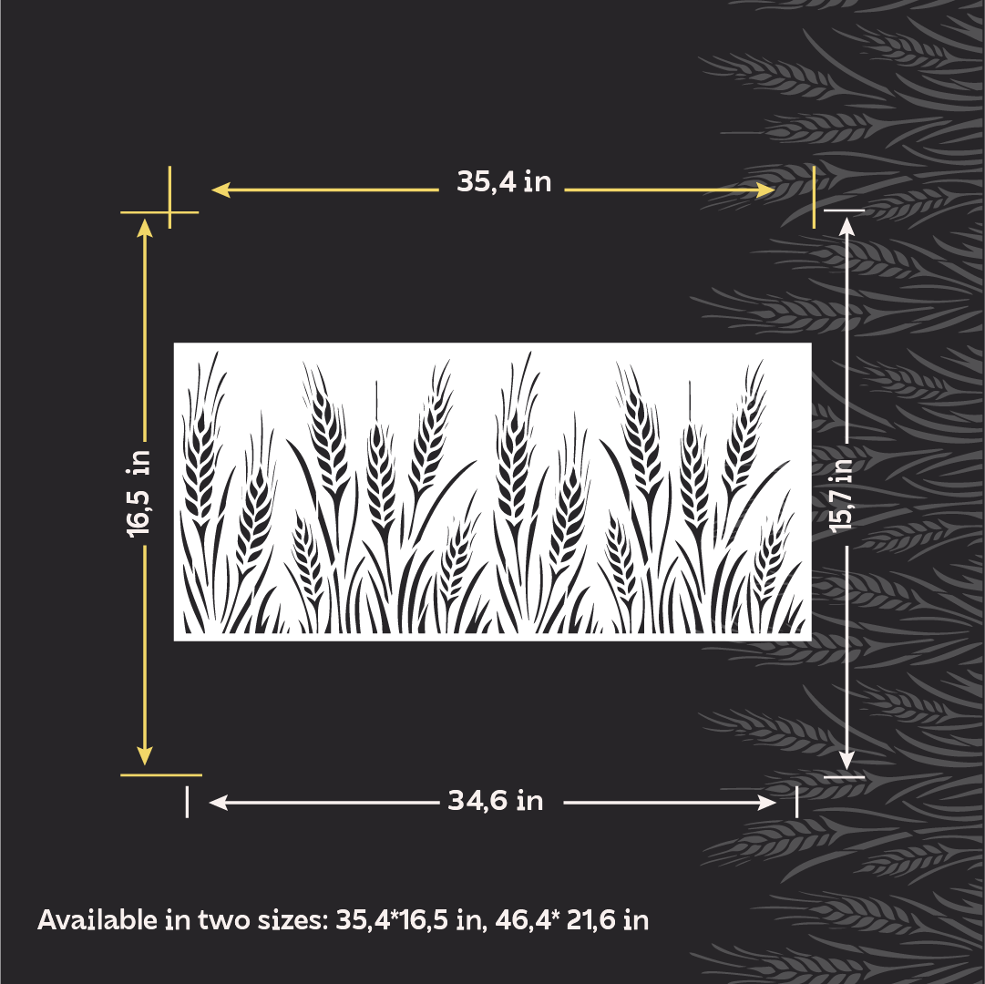DFA Reusable Stencil "Nature" for Plaster and Paint 0.3–1 mm  (P00192)