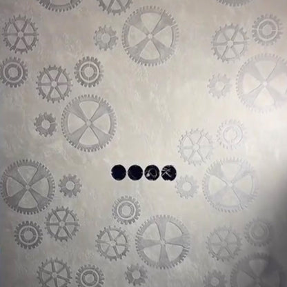 Gears on the walls - a stylish accent with a stencil DFA Loft 0.3-1 mm (L00011)
