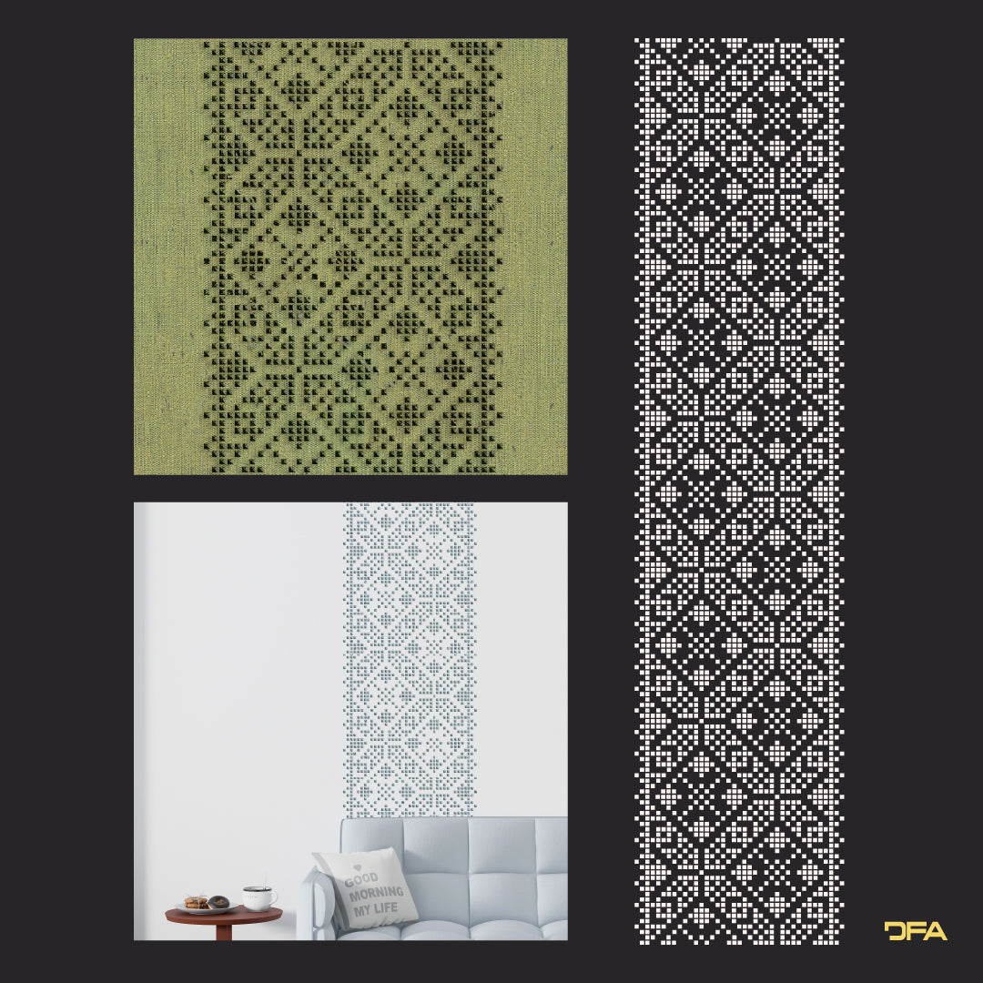 Stencil DFA Embroidery for plaster and paint 0.3-1mm (Z00053)