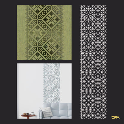 Stencil DFA Embroidery for plaster and paint 0.3-1mm (Z00053)