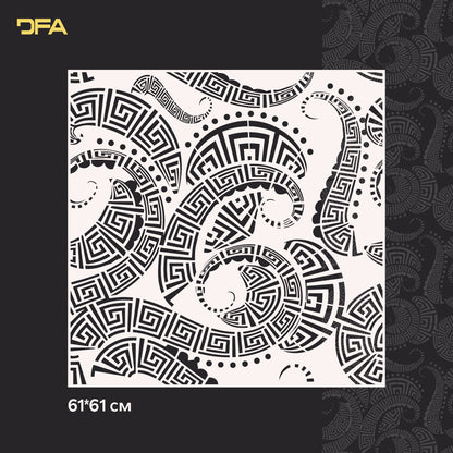 Stencil DFA Square pattern for plaster and paint 0.3-1 mm (K00114)