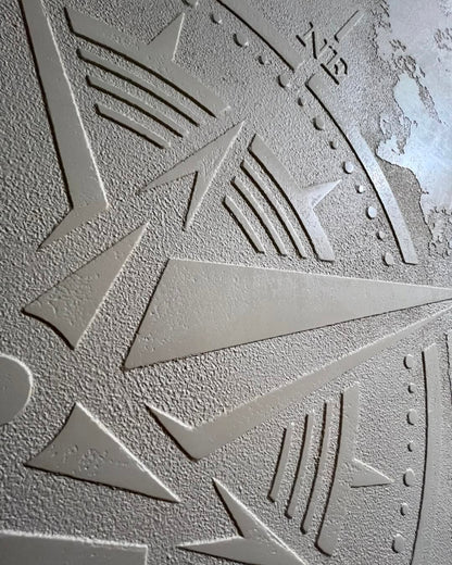 Modern decor with meaning: stencil DFA Compass for your home 0.3-1 mm (С00036-d)