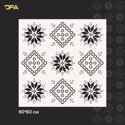 Stencil DFA Embroidery for plaster and paint 0.3-1mm (Z00050)