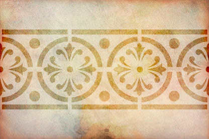 Stencil DFA Border stencil for plaster and paint 0.3-1mm (B00063)