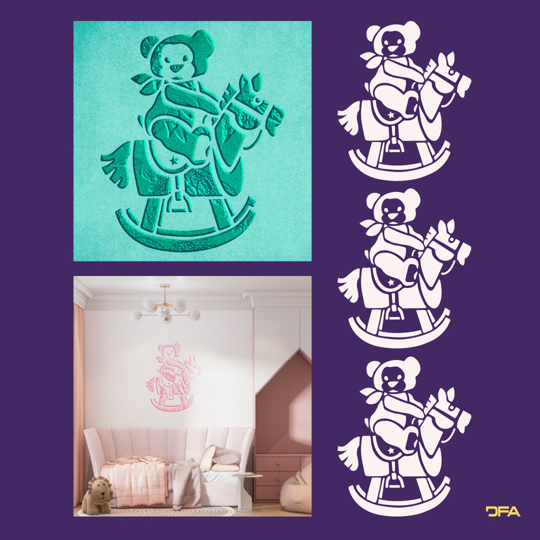 Stencil DFA Vedmdyk reusable for plaster and paint 0.3-1mm (E00060)