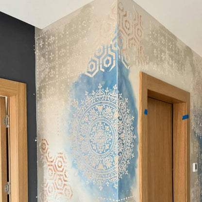 Professional design with oriental pattern - DFA stencil for walls 0.3-1 mm (V00076)