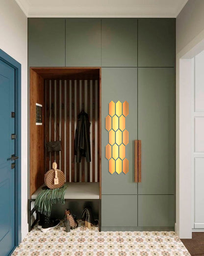 Geometric Magic: DFA Mirror Honeycombs Visually Expanding Space 15pcs/30pcs (YA00011)