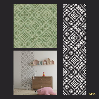 Stencil DFA Embroidery for plaster and paint 0.3-1mm (Z00044)