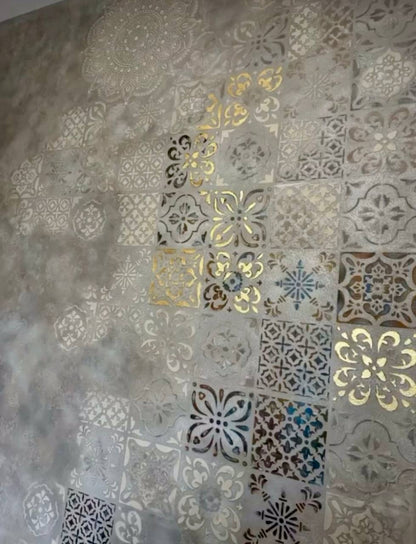 Create a stylish space: stencil DFA Square patterns for decorative decoration 0.3-1 mm (K00025)